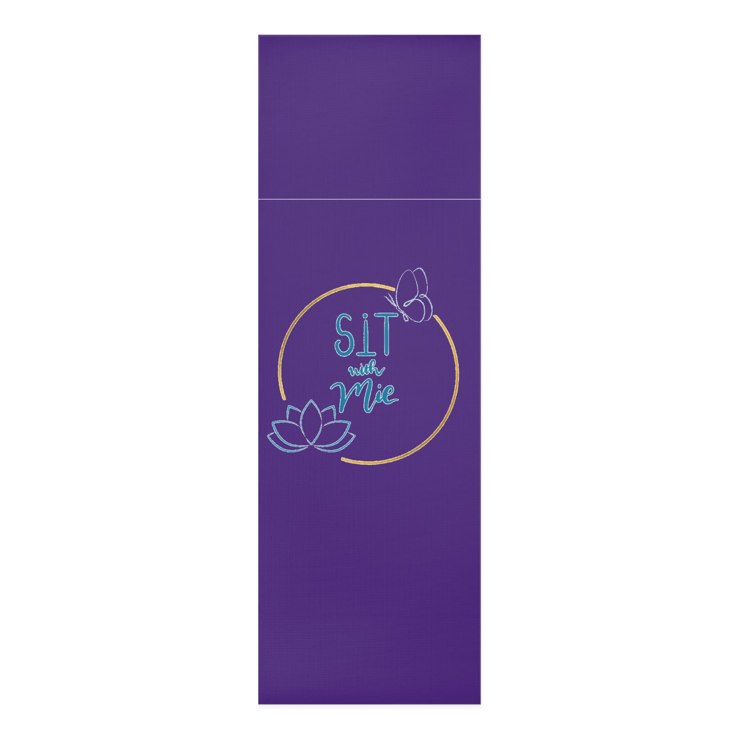 Mindful Foam Yoga Mat, Sit with Me, Meditation Essential, Wellness Gift, Home Fitness Equipment, Yoga Practice Accessory
