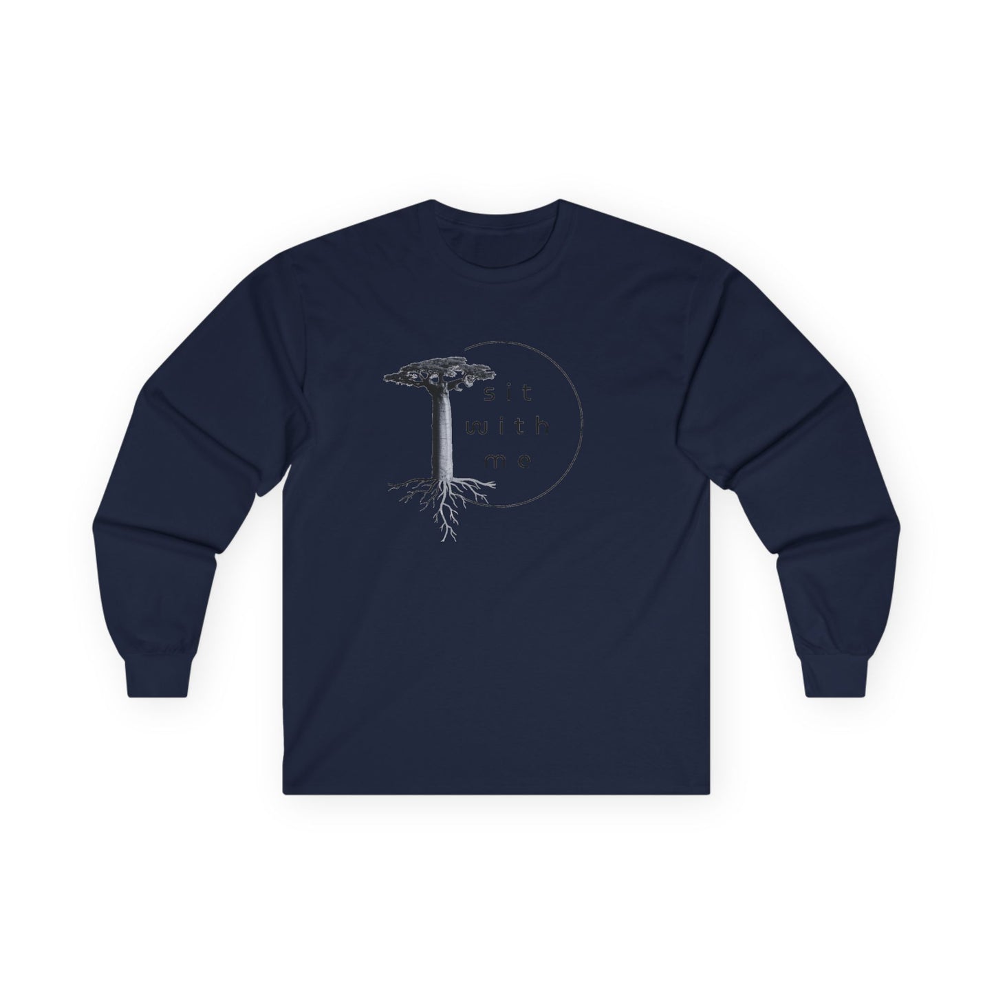 Unisex Long Sleeve Tee with 'Sit With Me' Design, Comfortable Tee for Nature Lovers, Ideal for Cozy Gatherings, Gift for Friends, [...]