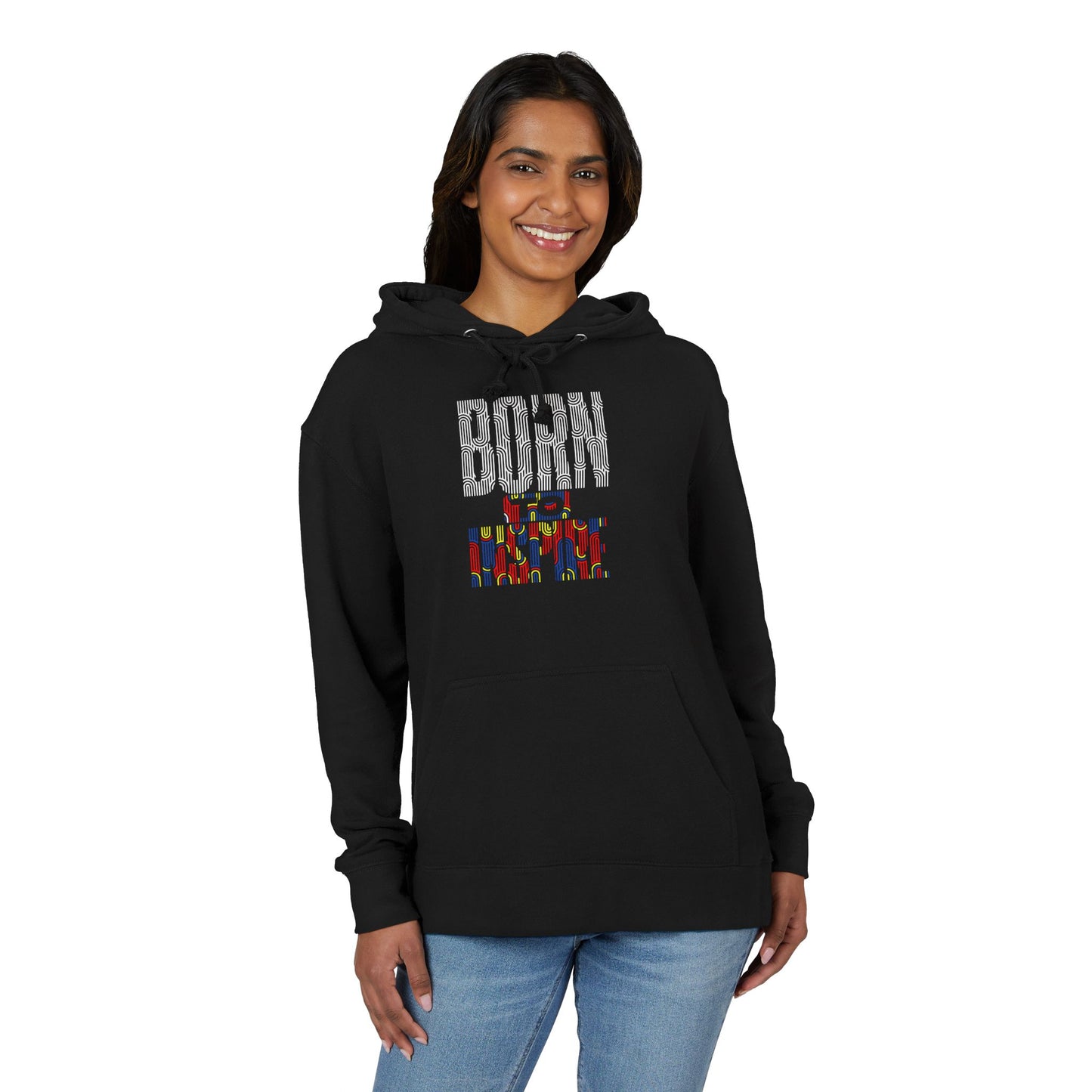 Unisex French Terry Hoodie - Born to Stand Out, Casual Wear, Gift for Him/Her, Colorful Graphic Sweatshirt, Everyday Comfort Hoodie