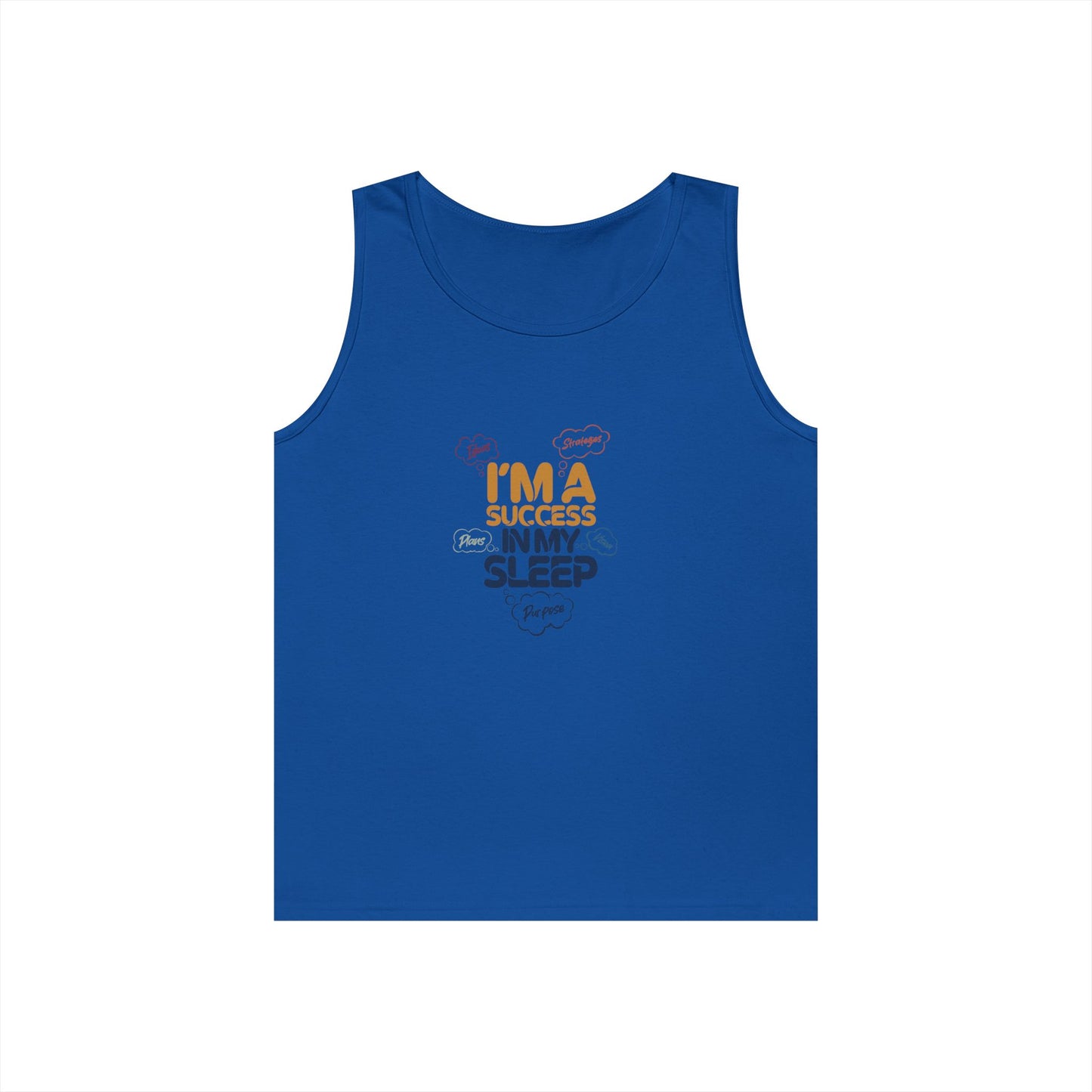 Success in My Sleep Tank Top, Perfect for Lazy Days, Fitness Lovers, Sleep Enthusiasts, Great for Birthdays, Casual Wear, Summer Vibes
