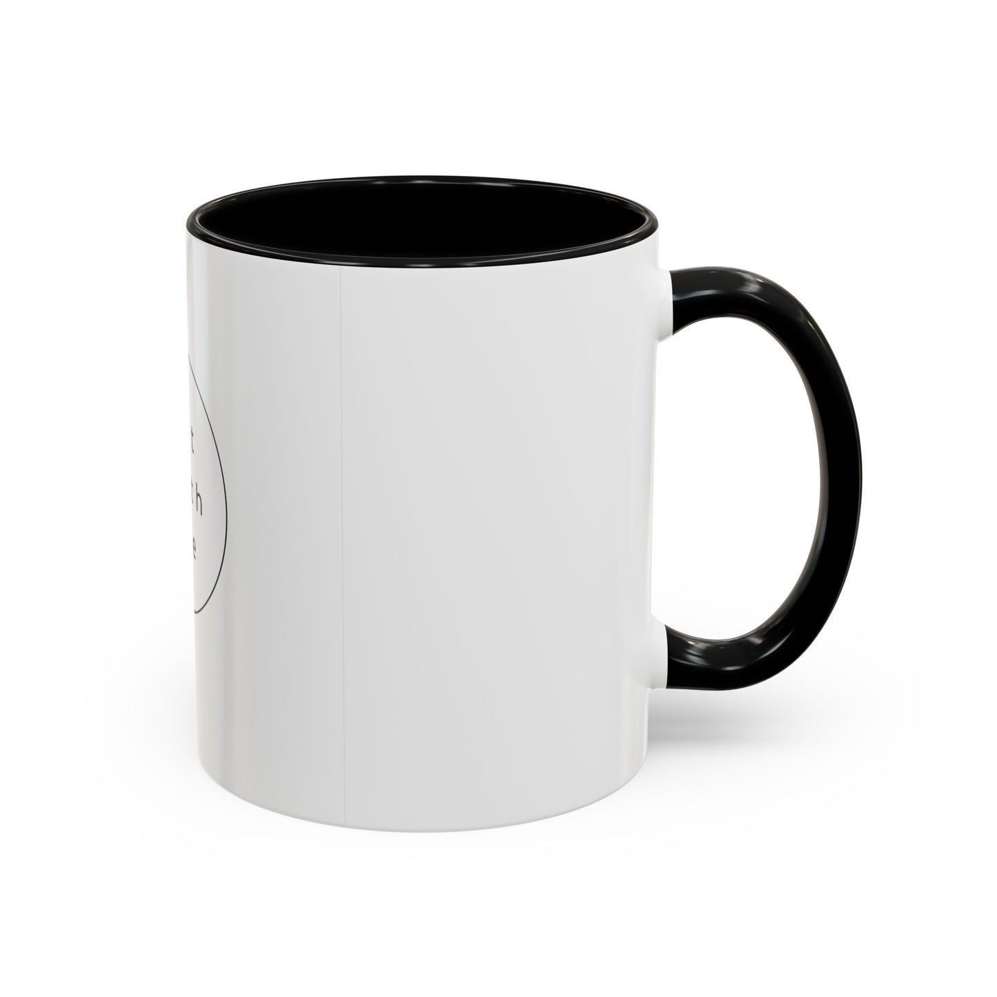 Meditative Accent Coffee Mug with Inspirational Quote, Gift for Yoga Lovers, Home Decor, Self-Care, Morning Coffee Routine, Tea Lovers