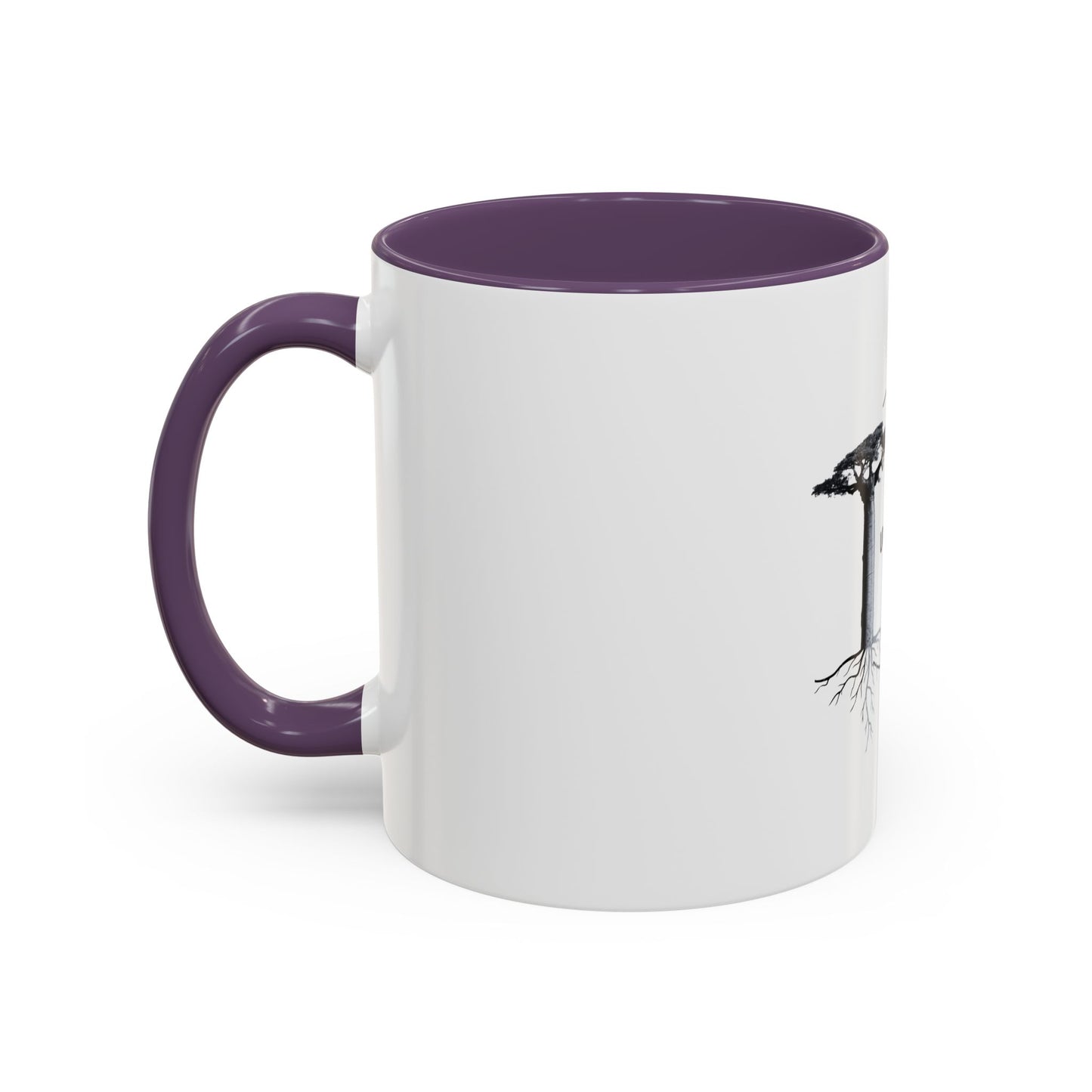 Meditative Accent Coffee Mug with Inspirational Quote, Gift for Yoga Lovers, Home Decor, Self-Care, Morning Coffee Routine, Tea Lovers