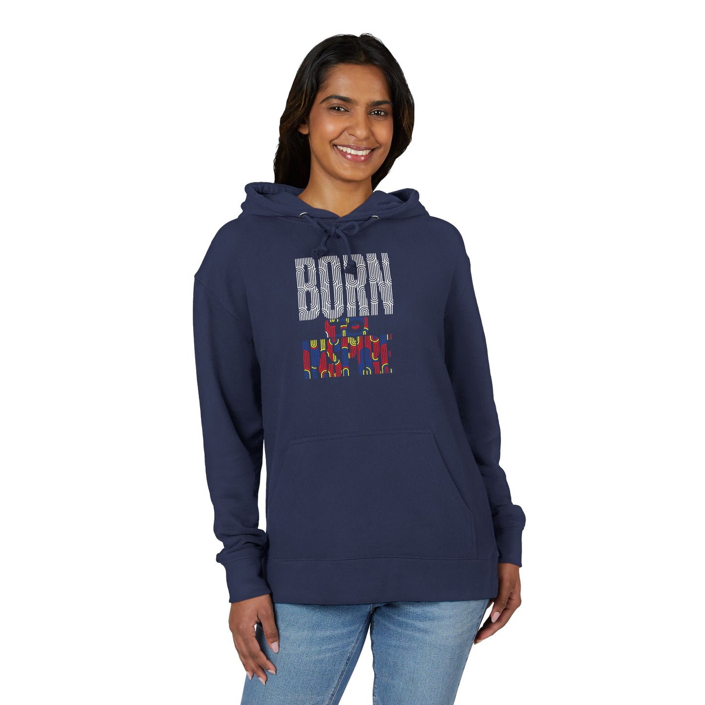 Unisex French Terry Hoodie - Born to Stand Out, Casual Wear, Gift for Him/Her, Colorful Graphic Sweatshirt, Everyday Comfort Hoodie