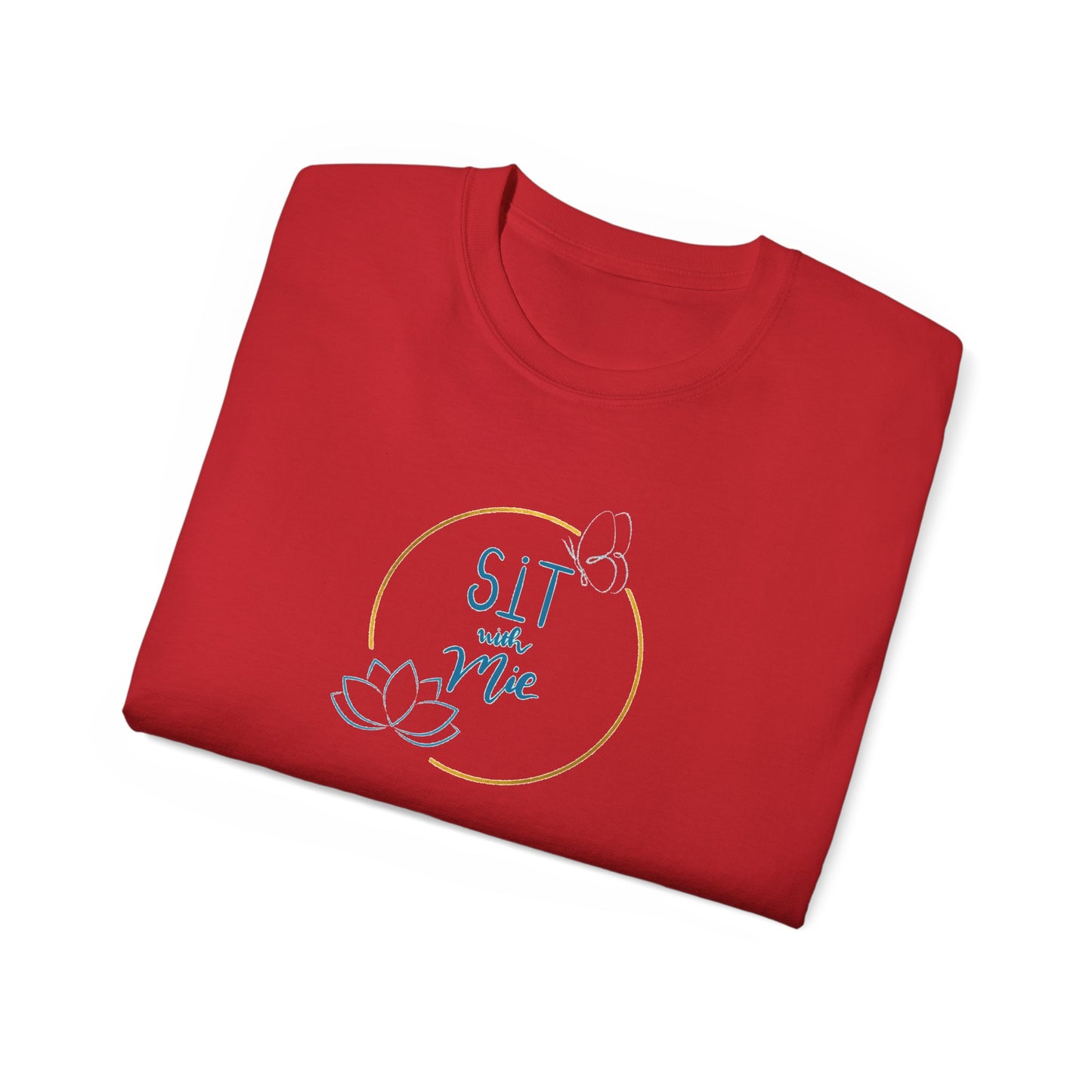 Relaxed Lotus Tee, Unisex T-Shirt, Yoga Gift, Mindfulness Apparel, Comfortable Classic Tee, Self-Care Shirt, Spiritual Clothing